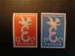 1958 serie Europa postfris - nvph 713 + 714 - 0 - Thumbnail