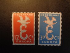 1958 serie Europa postfris - nvph 713 + 714