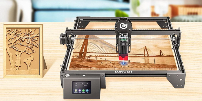 LONGER RAY5 10W Laser Engraver, 0.06x0.06mm Laser Spot - 0