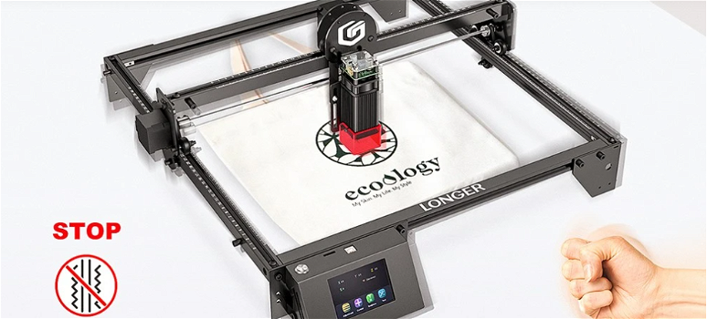 LONGER RAY5 10W Laser Engraver, 0.06x0.06mm Laser Spot - 5