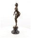 brons beeld , denker vrouw - 1 - Thumbnail