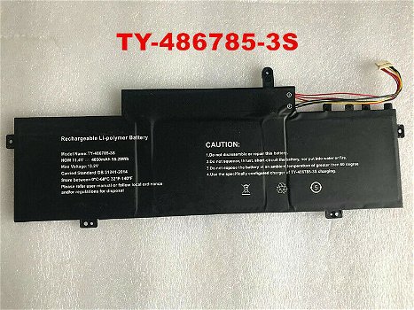 Battery Replacement for JUMPER 11.4V 4850mAh/55.29Wh - 0