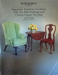 Important American furniture, folk art, Folk paintngs and Chinese export porcelain