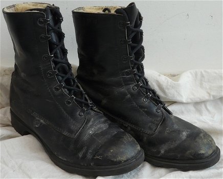 Schoenen, Laarzen, Gevechts, M69, Zwart, Koninklijke Landmacht, maat: 43, jaren'70/'80.(Nr.1) - 0