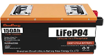 Cloudenergy 12V 150Ah LiFePO4 Battery Pack Backup Power, - 0 - Thumbnail