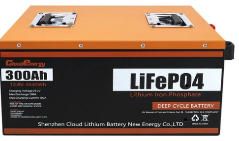 Cloudenergy 12V 300Ah LiFePO4 Battery Pack Backup Power - 0