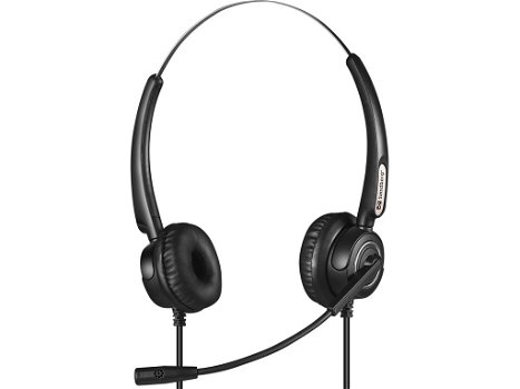 USB+RJ9/11 Headset Pro Stereo uitstekende kwaliteit voor thuiskantoor, werkplek of studie - 0