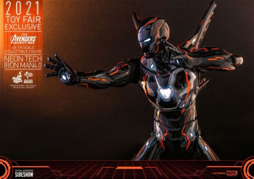 Hot Toys Avengers Infinity War Neon Tech Iron Man MMS597D39 - 5