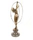 bronzen sculptuur , naakte danseres - 2 - Thumbnail