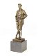 bronzen sculptuur van een golfer , golf - 1 - Thumbnail