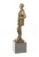 bronzen sculptuur van een golfer , golf - 2 - Thumbnail