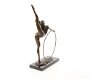 brons beeld , danser, turnen - 4 - Thumbnail