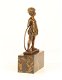 brons beeld van een meisje , brons - 6 - Thumbnail