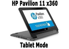 HP Laptop, 11.6 inch Touchscreen, QuadCore, 120GB SSD, Win10