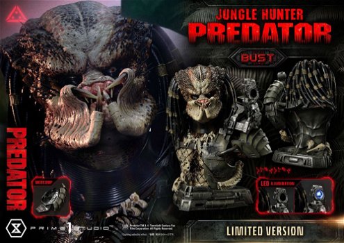 Prime 1 Studio PBPR-04LM Jungle Hunter Predator Bust Predator 1987 - 1