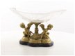 Een bronzen beeld ,2 engelen ,glas, engel - 4 - Thumbnail