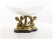 Een bronzen beeld ,2 engelen ,glas, engel - 7 - Thumbnail