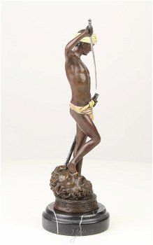 brons beeld , Goliath , brons - 6