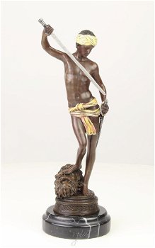 brons beeld , Goliath , brons - 7