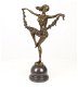 brons beeld , dansende pikante dame - 1 - Thumbnail