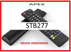 Vervangende afstandsbediening voor de STB277 van APEX.