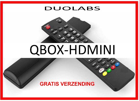 Vervangende afstandsbediening voor de QBOX-HDMINI van DUOLABS. - 0