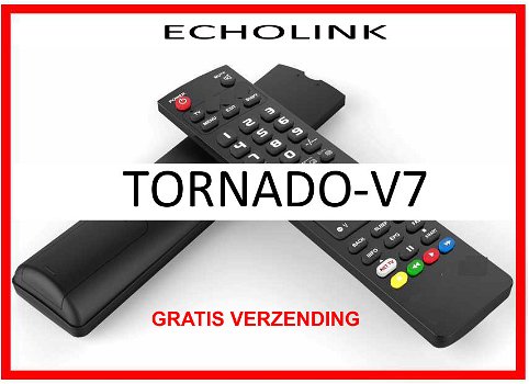 Vervangende afstandsbediening voor de TORNADO-V7 van ECHOLINK. - 0