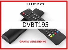 Vervangende afstandsbediening voor de DVBT195 van HIPPO.