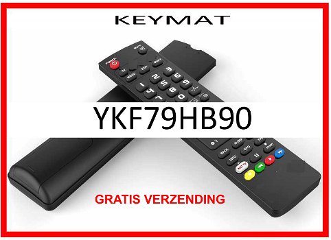 Vervangende afstandsbediening voor de YKF79HB90 van KEYMAT. - 0