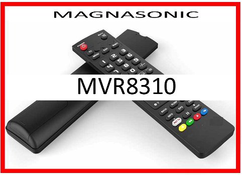 Vervangende afstandsbediening voor de MVR8310 van MAGNASONIC. - 0