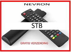 Vervangende afstandsbediening voor de STB van NEVRON.