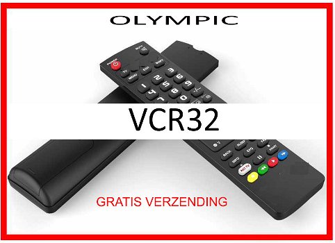 Vervangende afstandsbediening voor de VCR32 van OLYMPIC. - 0