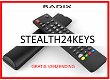 Vervangende afstandsbediening voor de STEALTH24KEYS van RADIX. - 0 - Thumbnail