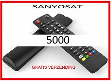 Vervangende afstandsbediening voor de 5000 van SANYOSAT.