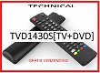 Vervangende afstandsbediening voor de TVD1430S[TV+DVD] van TECHNICAL. - 0 - Thumbnail