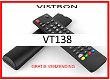 Vervangende afstandsbediening voor de VT138 van VISTRON. - 0 - Thumbnail