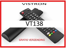 Vervangende afstandsbediening voor de VT138 van VISTRON.