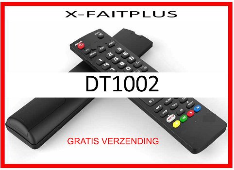 Vervangende afstandsbediening voor de DT1002 van X-FAITPLUS. - 0