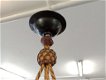 Antieke hanglamp gemarmerd glas - 3 - Thumbnail