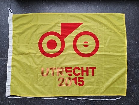 Utrecht 2015 Fiets Vlag 60x87 Gebruikt - 0