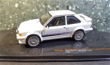 Ford Escort MK III RS Turbo 1984 wit 1/43 Ixo V876