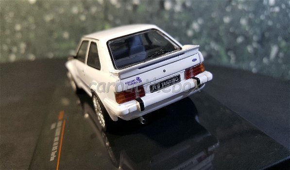 Ford Escort MK III RS Turbo 1984 wit 1/43 Ixo V876 - 2