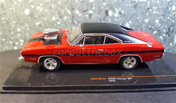 Dodge Charger R/T 1970 rood 1/43 Ixo - 0
