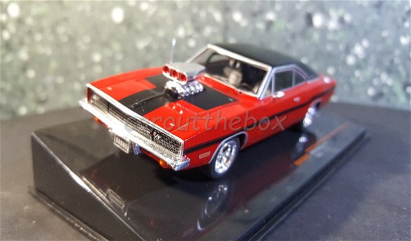 Dodge Charger R/T 1970 rood 1/43 Ixo - 1