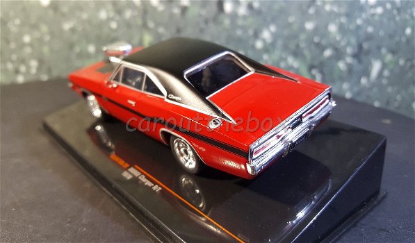Dodge Charger R/T 1970 rood 1/43 Ixo - 2