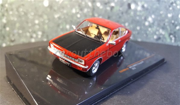 Opel Kadett C coupe SR 1976 rood 1/43 Ixo V885 - 1