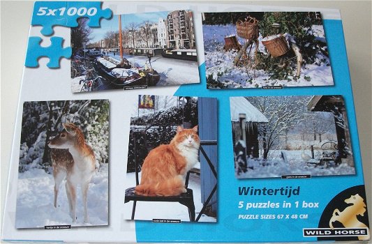 Puzzel *** WINTERTIJD *** 5 Puzzels Collection - 0