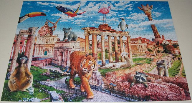 Puzzel *** WILD ROME *** 1000 stukjes Funny Cities - 1