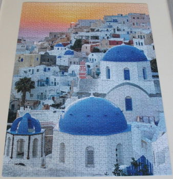 Puzzel *** SANTORINI *** 1000 stukjes Clementoni - 1