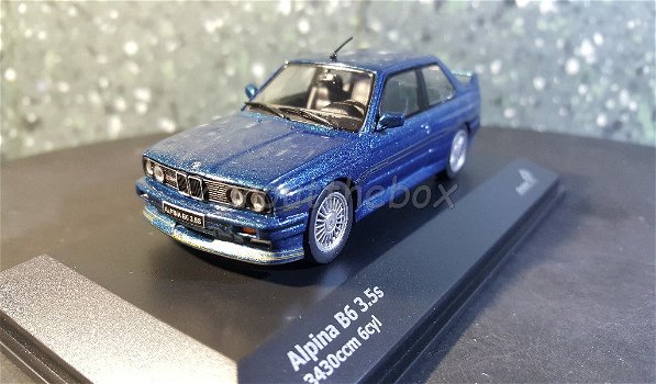 BMW Alpine B6 blauw 1/43 Solido Sol059 - 1